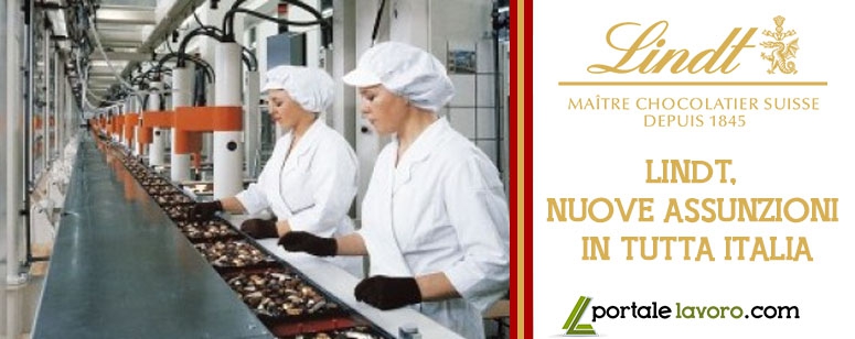 LINDT, NUOVE ASSUNZIONI IN TUTTA ITALIA