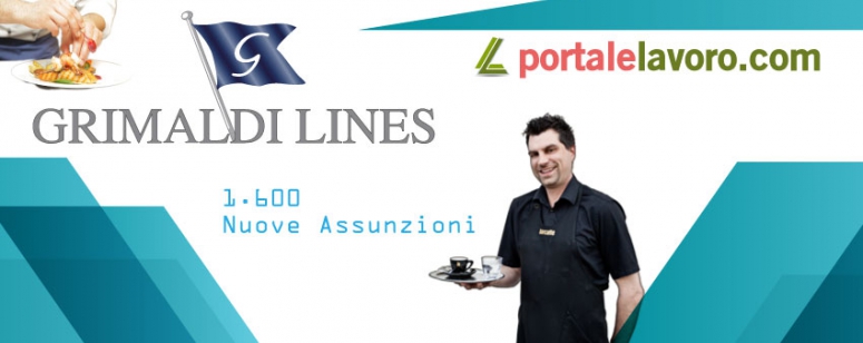 GRIMALDI LINES: 1600 NUOVE ASSUNZIONI