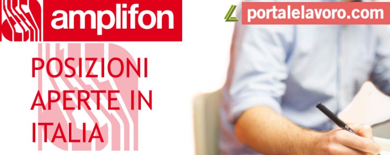 AMPLIFON LAVORA CON NOI: POSIZIONI APERTE IN ITALIA