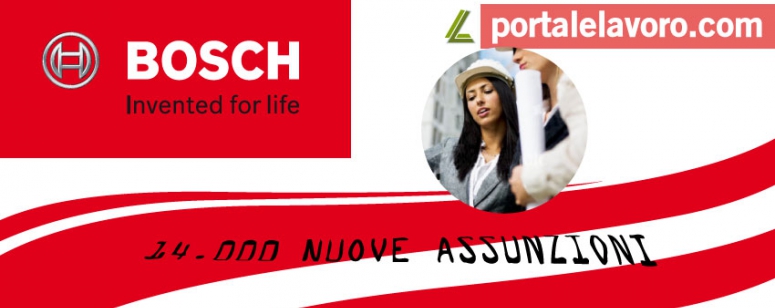 BOSCH: 14.000 NUOVE ASSUNZIONI